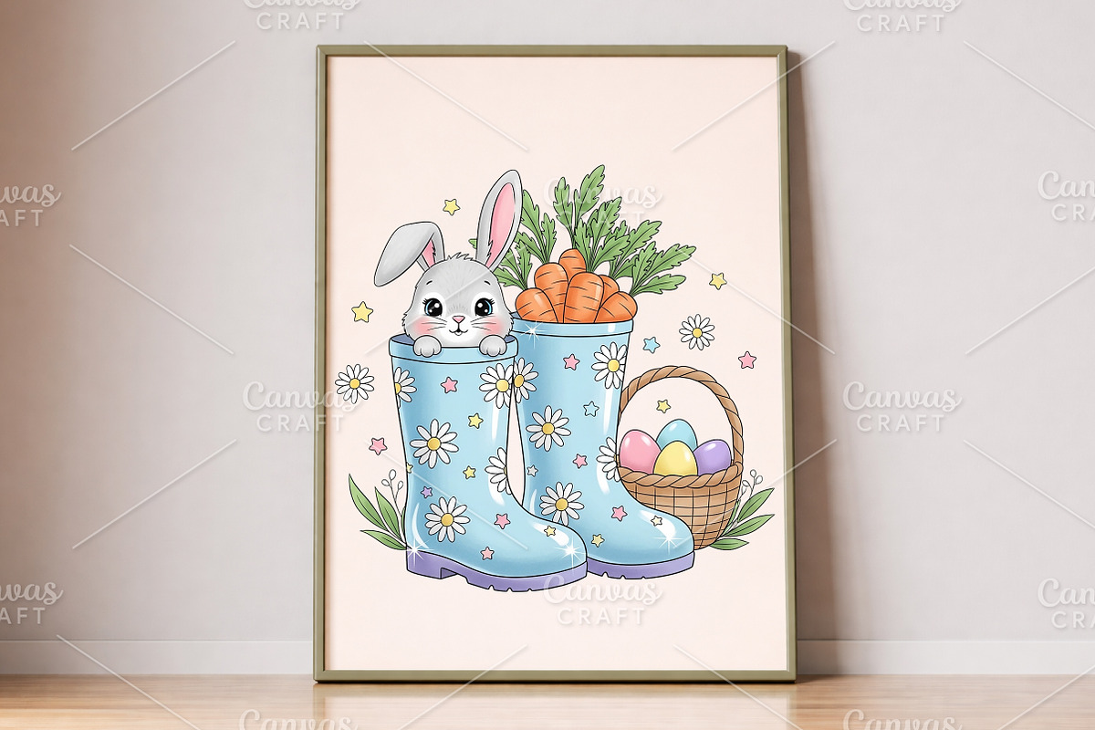 Easter Cowboy Boots PNG, an Illustration by Canvas Craft (Photo 3 of 6)