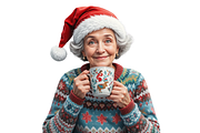Funny Old Lady Christmas Sublimation, a Decorative Illustration by Creative design (Thumbnail 5 of 7)