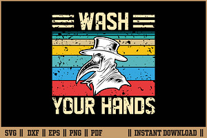 Plague Doctor Wash Your Hands SVG, a Healthcare Illustration by Handy Arts Studio