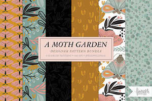 A MOTH GARDEN DIGITAL PAPER