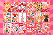 100 Retro Pink Girly Wall Art Prints, a Decorative Illustration by Matisse Studio (Thumbnail 7 of 10)