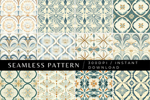 12 The Blueprint Seamless Patterns, a Pattern Graphic by Inknfolly