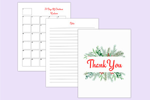 Christmas Meal Planner For Canva