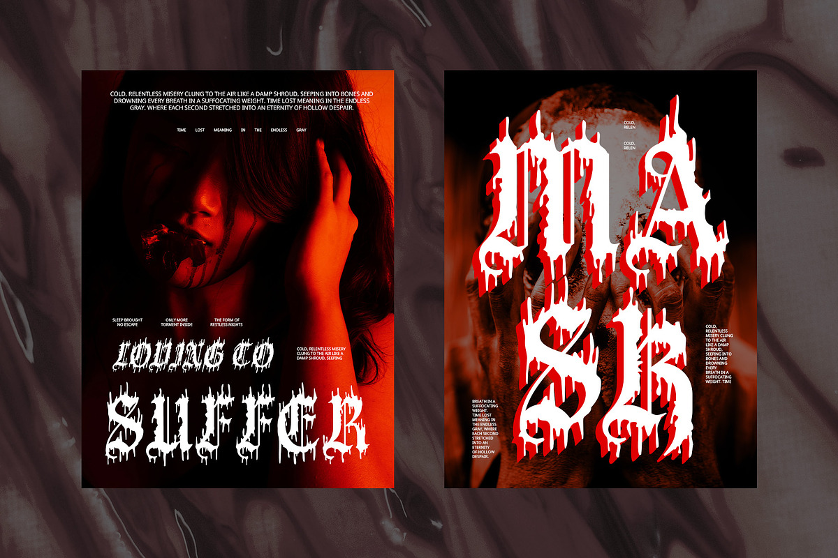 CS Nemesis – Black Metal Font, a Blackletter Font by Craft Supply Co. (Photo 5 of 8)