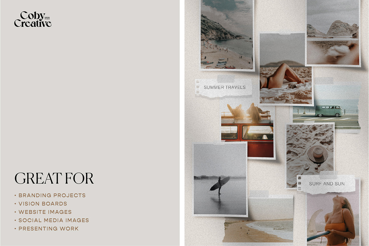 Photo Mood Board Mockups, a Mockup by 89 Golden Blvd (Photo 3 of 12)