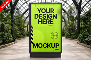 Billboard Conservatory Mockup PSD