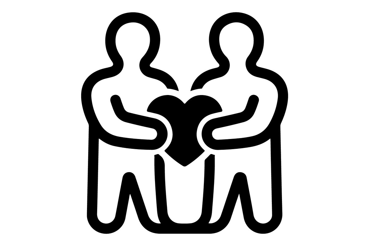 Couple Love Heart Silhouette, an Object Graphic by Gfx_Store (Photo 1 of 16)
