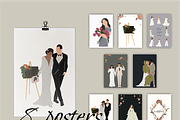 Wedding Illustrations vector, a Decorative Illustration by Yana_mide (Thumbnail 5 of 11)