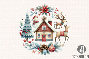 Christmas Scandinavian PNG, an Illustration by Designking