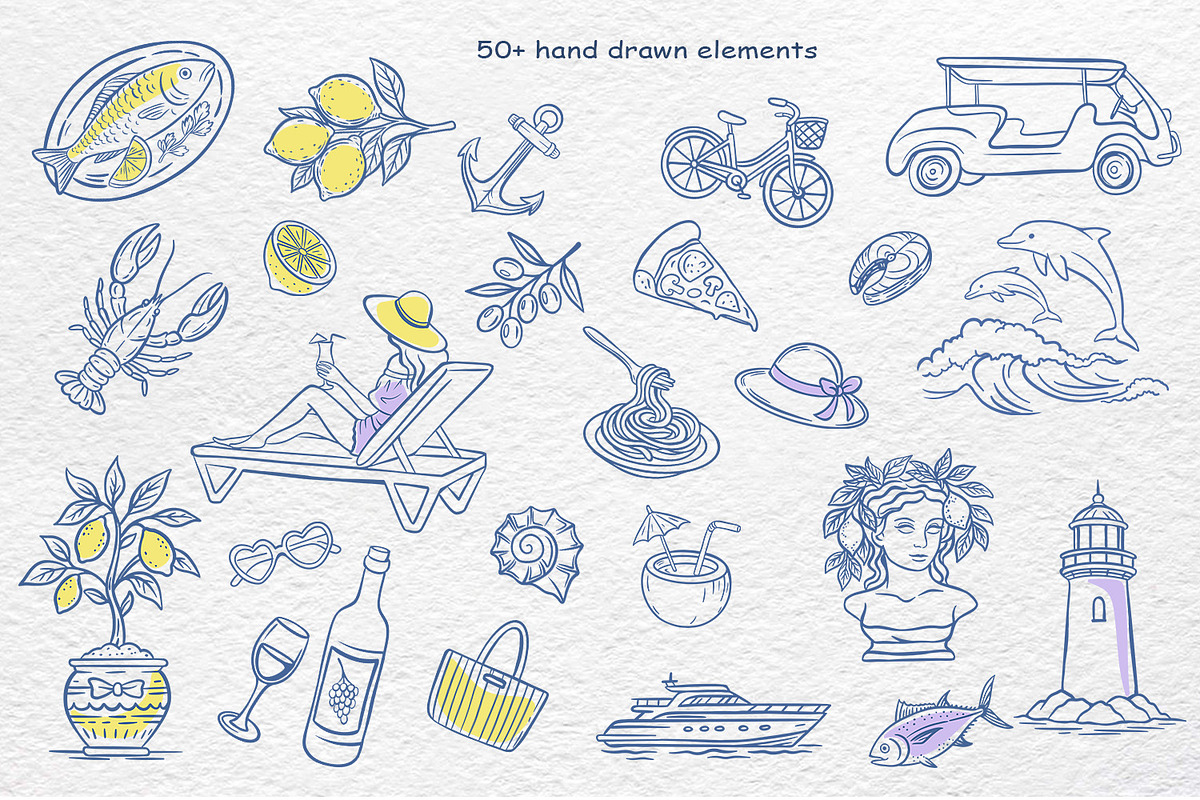 Summer Mediterranean, an Object Graphic by Watercolor dreams (Photo 2 of 13)