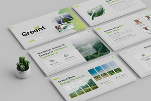 Green Energy and Ecology PowerPoint, a Presentation Template by Pixslides