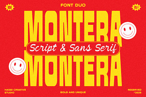 Montera - Retro Bold Sans & Script