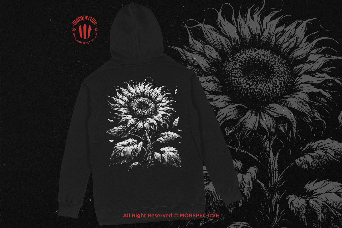 10 Bundle Dark Art Sun Flower, an Illustration by Morspective (Photo 2 of 7)