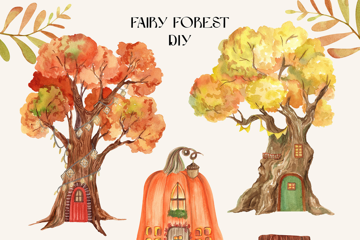 Fairy Autumn Forest Animals & Floral, an Animal Illustration by Catch the Dream Art (Photo 8 of 20)