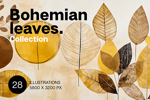 Bohemian Leaves. Illustrations