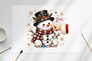 Boop Snowman Christmas PNG, a Seasonal Illustration by Canvas Craft (Thumbnail 6 of 6)