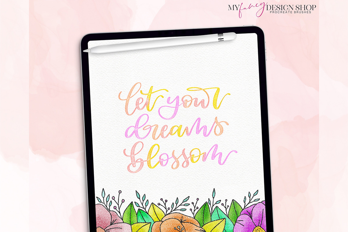 Embossed Texture Procreate Brushes, a Brush Add-On by My Fancy Design Shop (Photo 6 of 9)