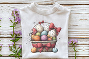 Whimsical Easter Egg Basket Clipart, an Illustration by OK Design (Thumbnail 4 of 6)