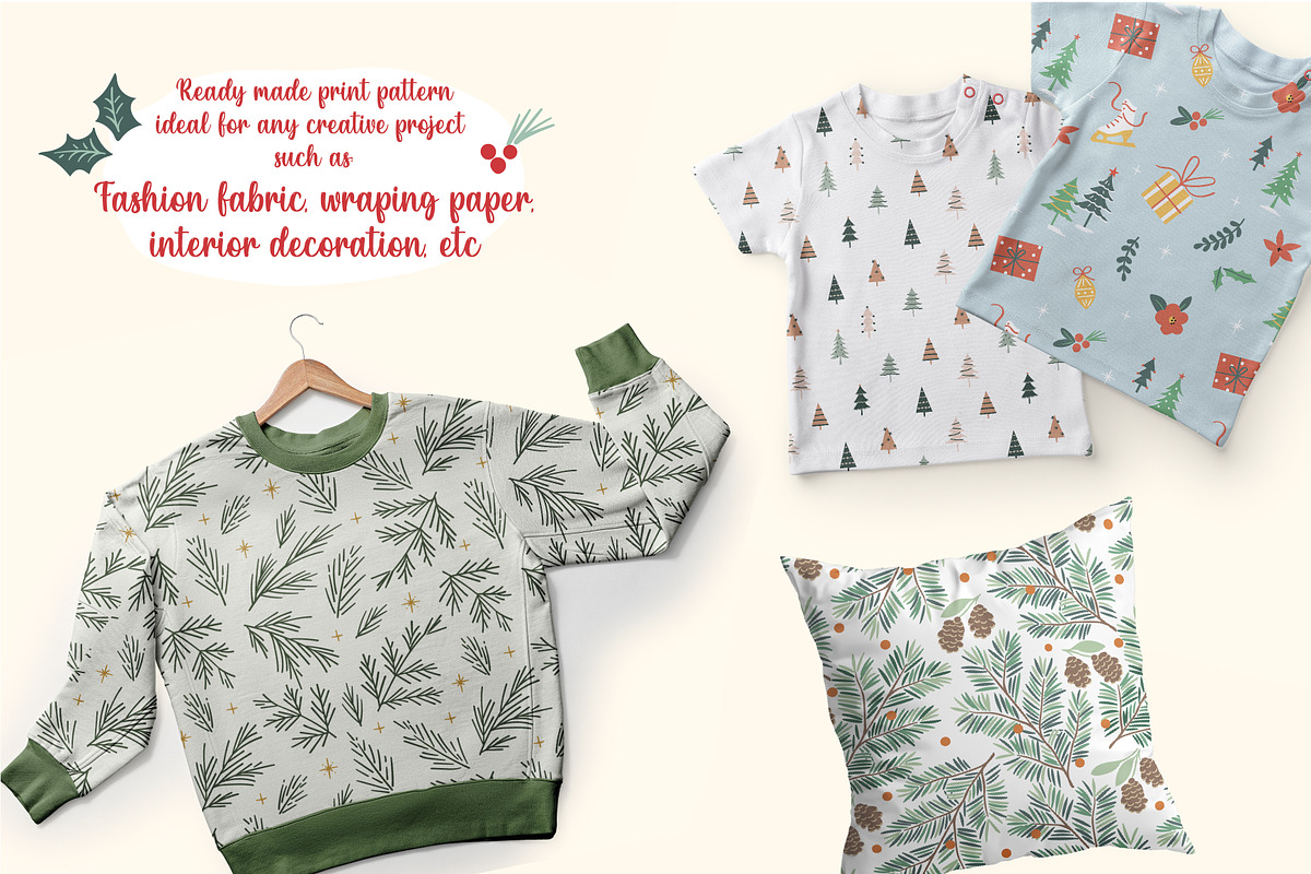 Christmas Cheer Design Kit, a Pattern Graphic by ASTUDIO (Photo 2 of 10)