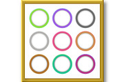 Set of Modern Colorful Oval Banners, a Decorative Illustration by FineArtStudio (Thumbnail 2 of 3)