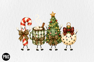 Christmas Doodles Characters PNG, a Seasonal Illustration by CraftArtStudio