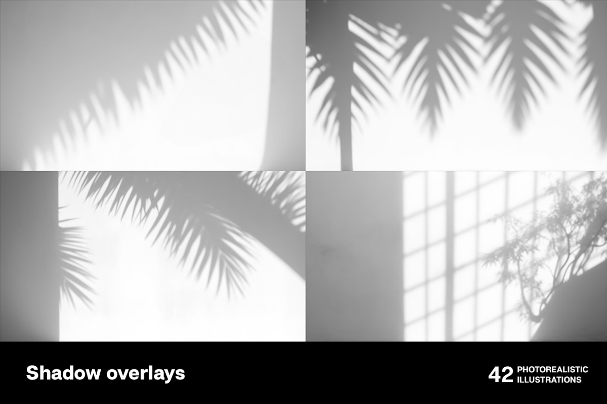 Shadow overlays collection - 42 pics, a Decorative Illustration by Handmadefont (Photo 4 of 11)