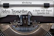 Retro Typewriter - A Classic Font, a Slab Serif Font by Endless Time Graphics (Thumbnail 1 of 7)