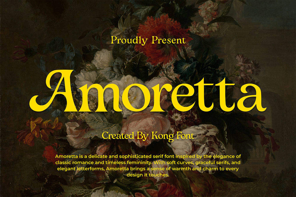Amoretta – A Timeless Elegant Serif, a Serif Font by overlaytemplates (Photo 1 of 5)