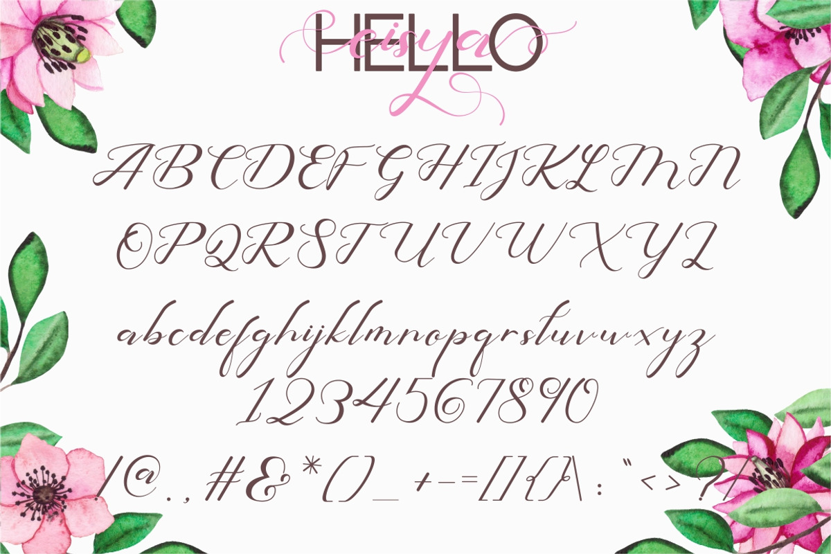 Hello Eisya - Font Duo preview 8