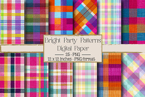 Bright Party Patterns, a Texture Illustration by DreamPrint404