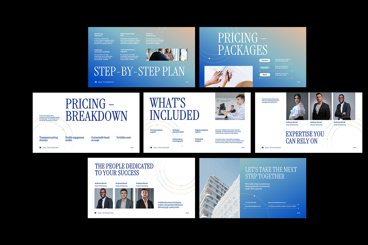 Gradient Business Proposal GSL, a Presentation Template by Neermana (Photo 4 of 4)