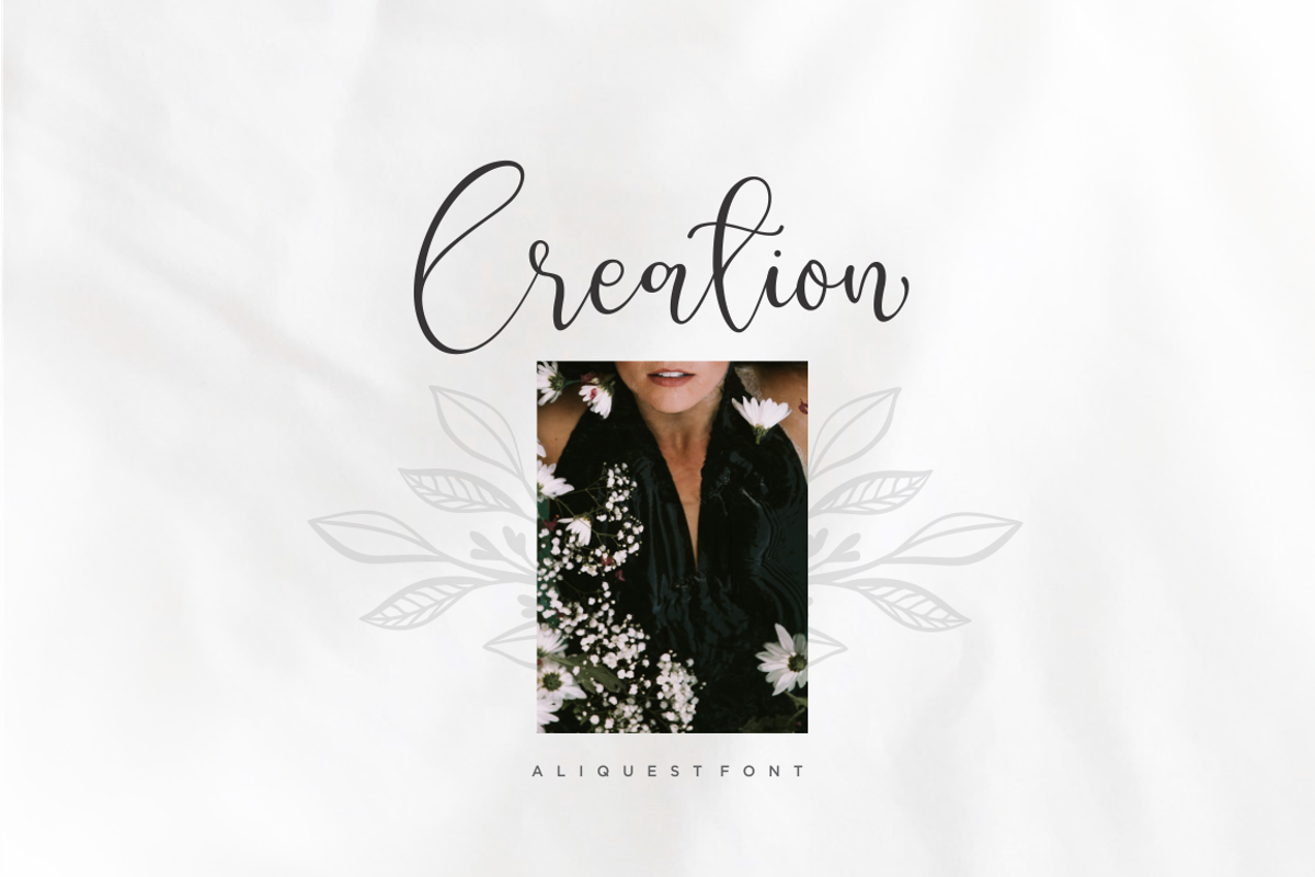 Aliquest Script Font preview 5