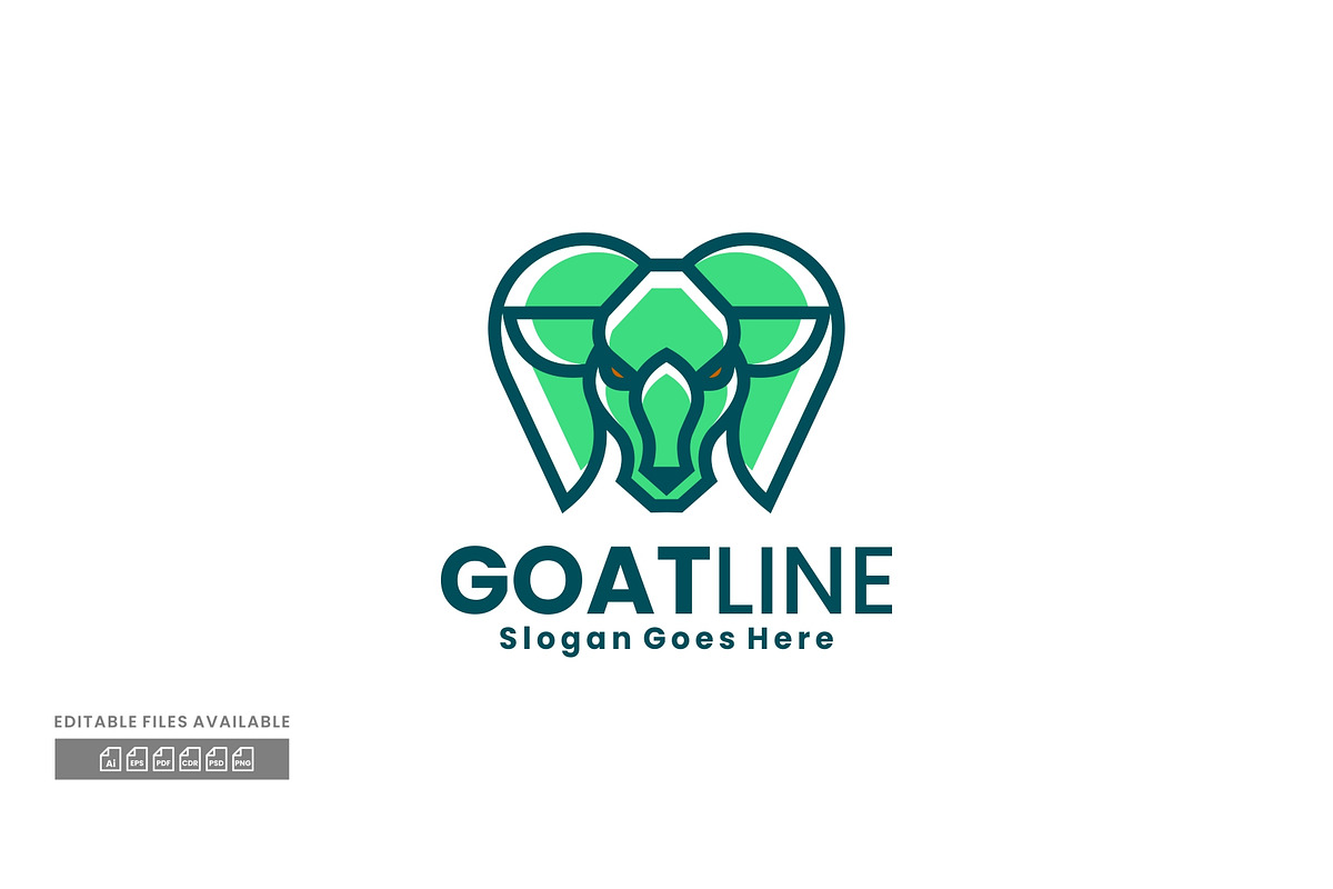 Goat Simple Mascot Logo, a Branding & Logo Template by ivan_artnivora