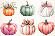Coquette Pumpkin Clipart, an Illustration by Libby Wishes (Thumbnail 7 of 7)