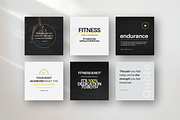 Fitness Coach Canva Template Bundle, a Social Media Template by DigiPax (Thumbnail 5 of 15)