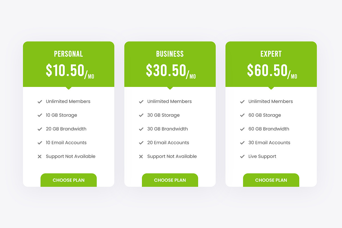 Clean Pricing Table, an Android Mockup by Youme Techworld (Photo 4 of 4)