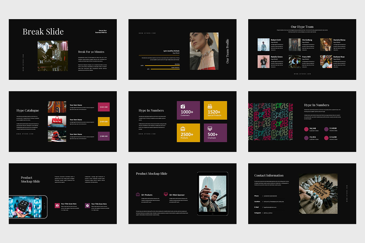 Otoro : Fashion Pitch Powerpoint, a Presentation Template by Punkl Camp (Photo 8 of 9)