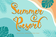 Summer Resort, a Handwritten Font by Yoga Letter (Thumbnail 1 of 6)