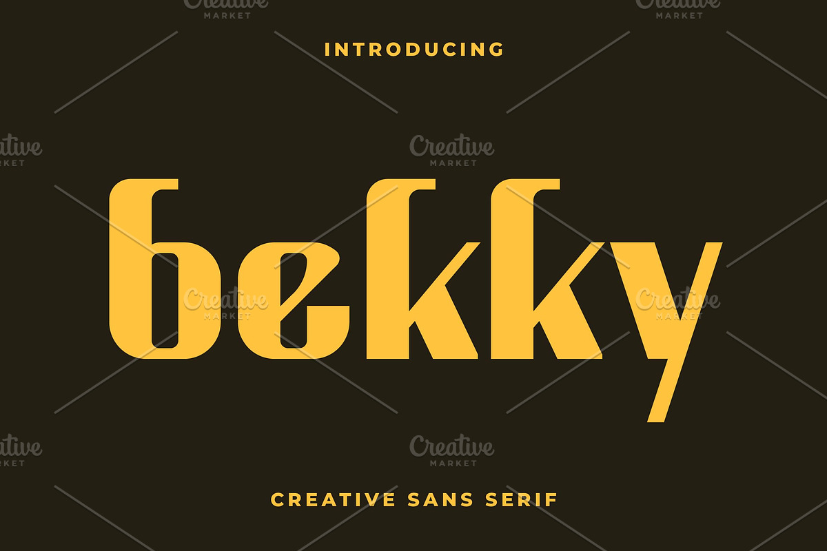 Bekky Creative Sans Font, a Sans Serif Font by Artiveko (Photo 1 of 8)
