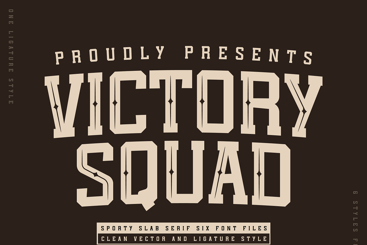 Victory Squad, a Slab Serif Font by Mini_World (Photo 1 of 8)