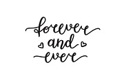 Forever and ever. Vector lettering., an Object Graphic by redcollegiya design (Thumbnail 2 of 4)
