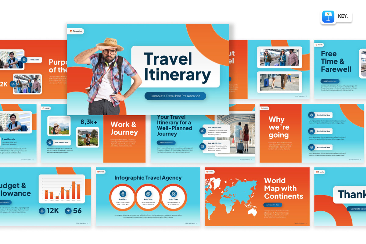 Travel itinerary Keynote, a Presentation Template by Loin Studio (Photo 1 of 4)