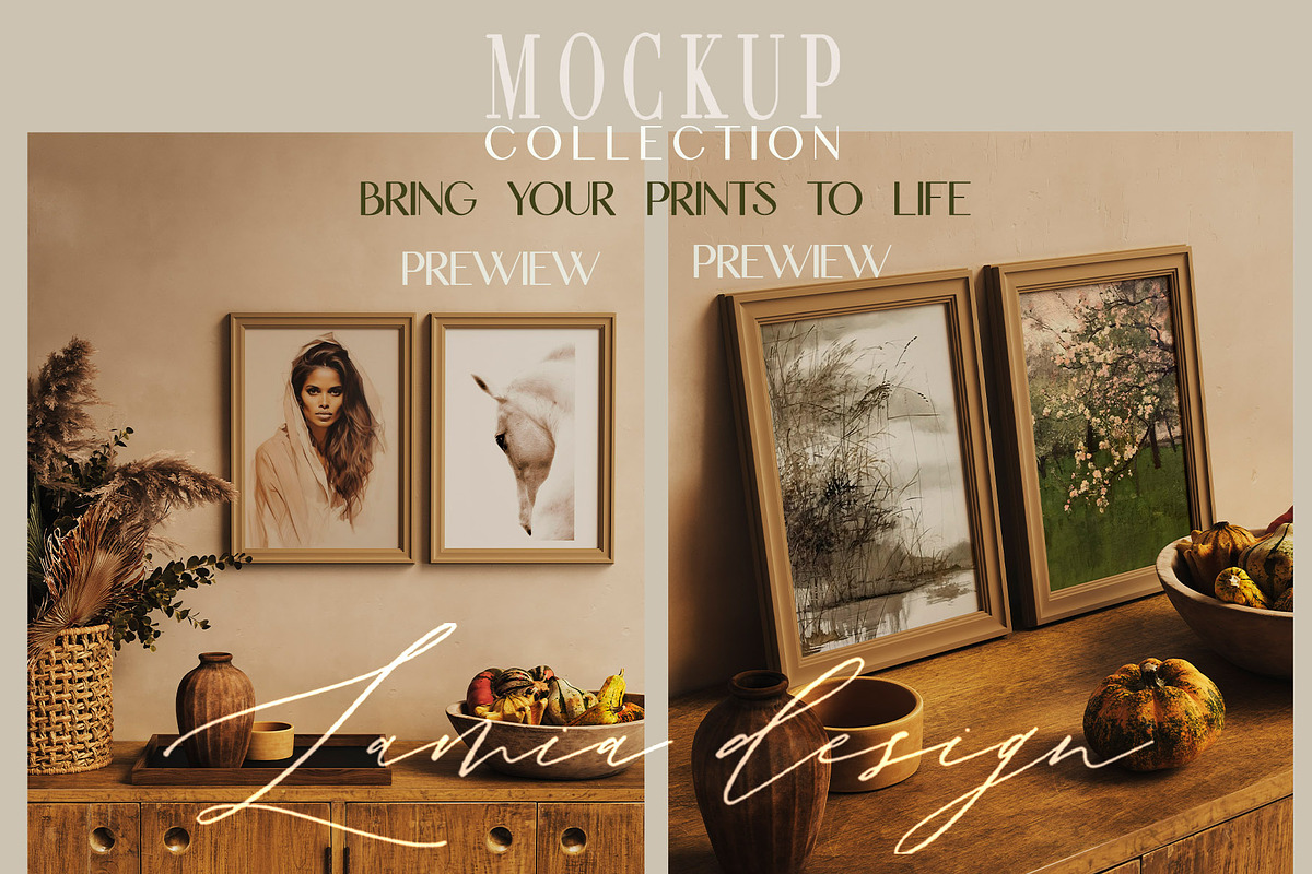 Warm Aesthetic Frame Mockup, a Household Mockup by LAMIA DESIGN (Photo 5 of 19)