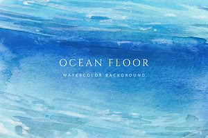 Abstract Ocean Floor Painting