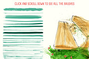 Watercolor Vector Art Brushes, a Brush Add-On by Anna Ivanir (Thumbnail 2 of 5)