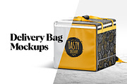 Delivery Bag Mockups, a Cups & Container Mockup by rebrandy (Thumbnail 1 of 9)