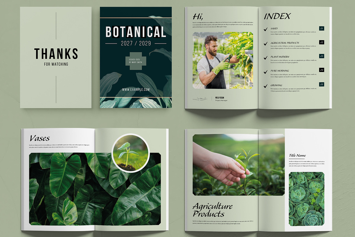Botanical Magazine Template