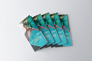 Corporate Tri-fold Brochure- Blue