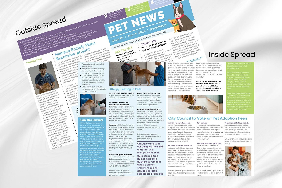 Canva Newsletter Template Pet Care, an Email Template by PixelCraft (Photo 9 of 15)