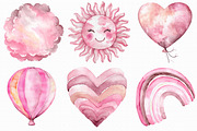 Watercolor Hot Air Balloon Clipart, an Illustration by Libby Wishes (Thumbnail 4 of 5)
